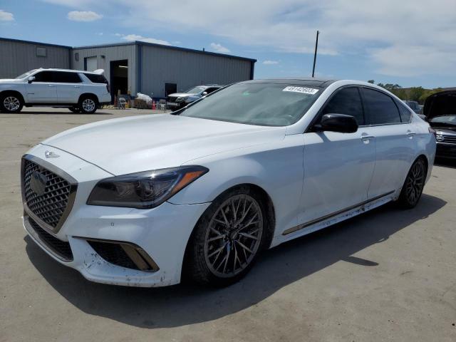 KMHGN4JB6JU222801 - 2018 GENESIS G80 SPORT WHITE photo 1