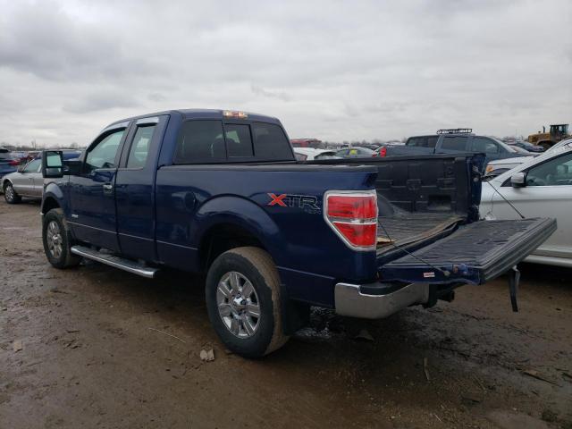 1FTFX1ET6CFB65972 - 2012 FORD F150 SUPER CAB BLUE photo 2