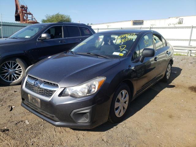 JF1GJAA63EH011657 - 2014 SUBARU IMPREZA GRAY photo 2