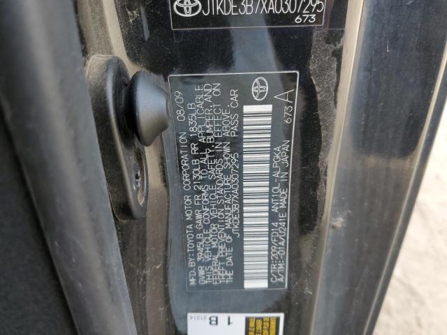 JTKDE3B7XA0307295 - 2010 TOYOTA SCION TC 黑色 照片 12