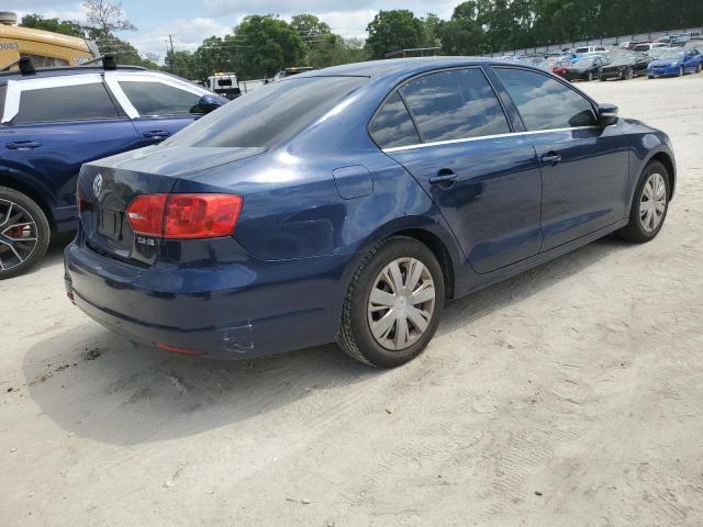 3VWDP7AJ0DM402145 - 2013 VOLKSWAGEN JETTA SE BLUE photo 3