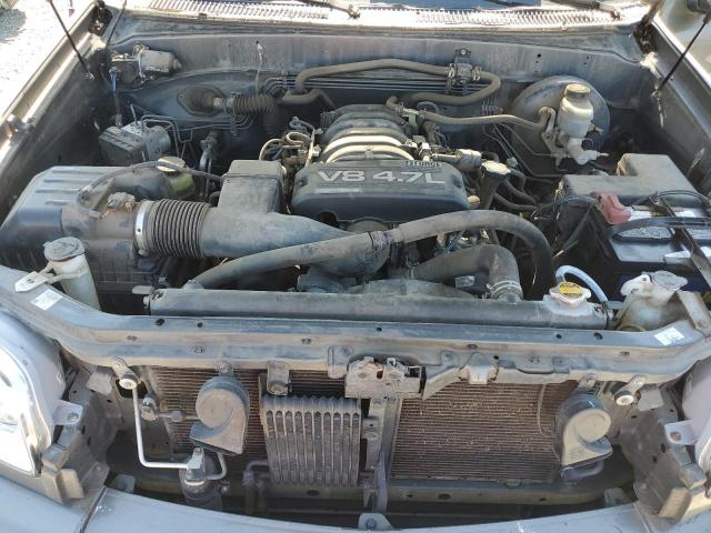 5TBRT34145S471679 - 2005 TOYOTA TUNDRA ACCESS CAB SR5 GRAY photo 11