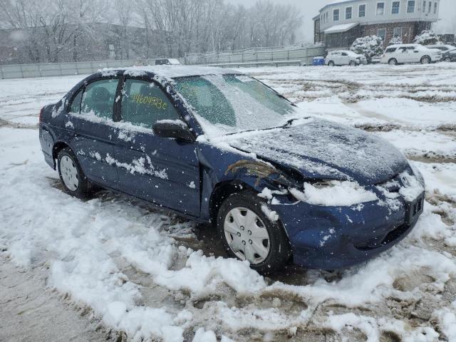 2HGES15564H590279 - 2004 HONDA CIVIC LX BLUE photo 4