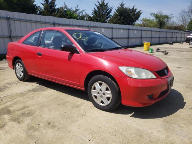 1HGEM22165L071819 - 2005 HONDA CIVIC DX VP RED photo 4