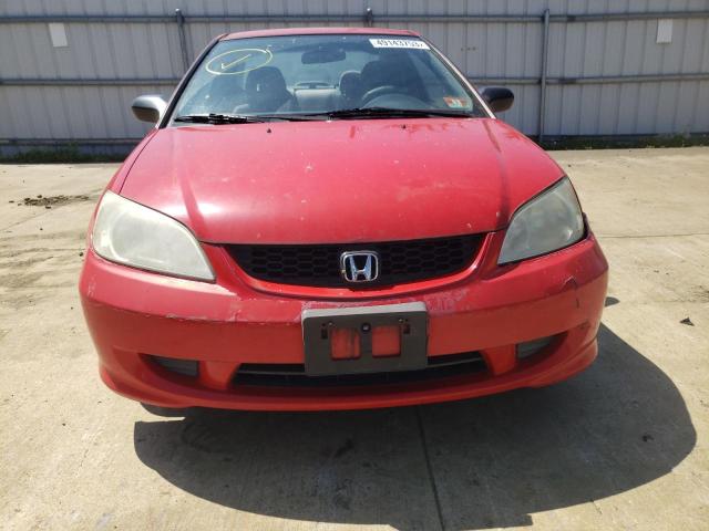 1HGEM22165L071819 - 2005 HONDA CIVIC DX VP RED photo 5