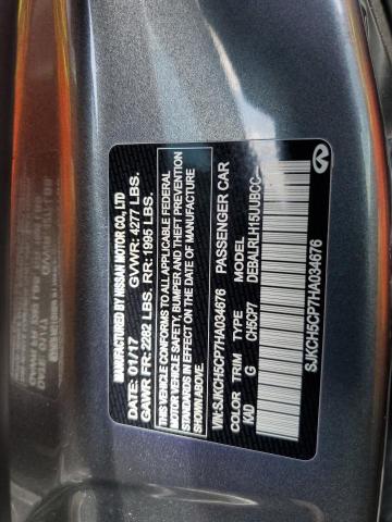 SJKCH5CP7HA034676 - 2017 INFINITI QX30 BASE GRAY photo 13