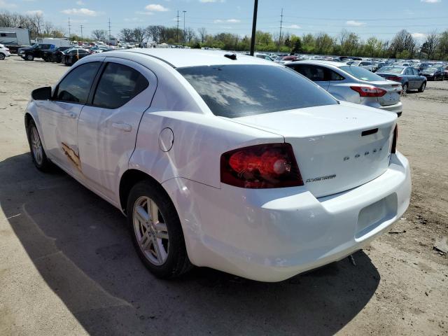 1C3CDZCB4CN196183 - 2012 DODGE AVENGER SXT WHITE photo 2