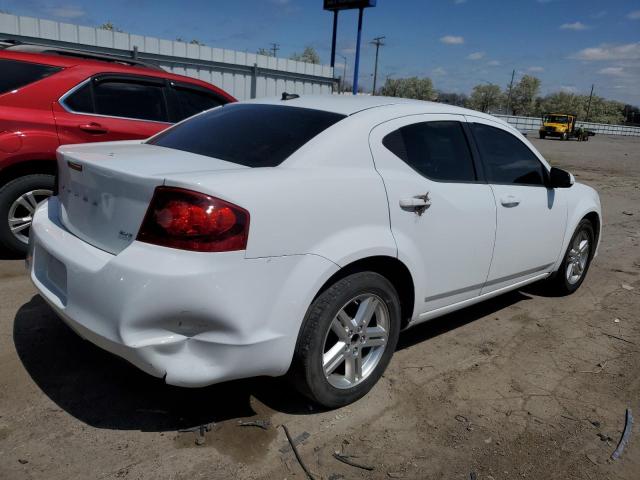 1C3CDZCB4CN196183 - 2012 DODGE AVENGER SXT WHITE photo 3