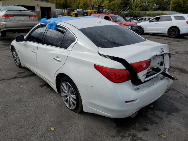 JN1BV7AR2EM687176 - 2014 INFINITI Q50 BASE WHITE photo 3