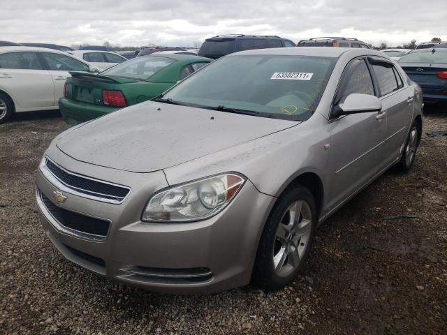 1G1ZH57B28F259353 - 2008 CHEVROLET MALIBU 1LT SILVER photo 2