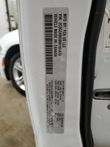 2C3CDXBG8NH161479 - 2022 DODGE CHARGER SXT WHITE photo 12