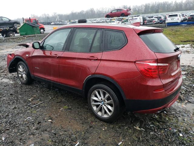 5UXWX9C51D0A25689 - 2013 BMW X3 XDRIVE28I BURGUNDY photo 2