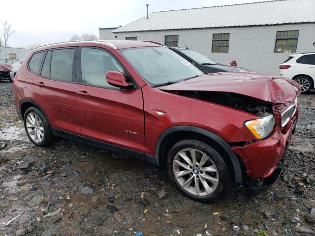 5UXWX9C51D0A25689 - 2013 BMW X3 XDRIVE28I BURGUNDY photo 4