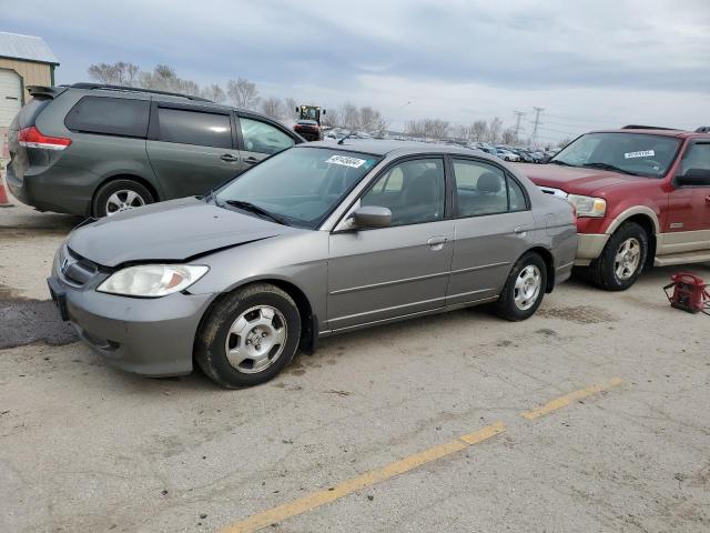 JHMES96634S001801 - 2004 HONDA CIVIC HYBRID GRAY photo 1