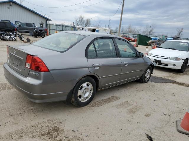 JHMES96634S001801 - 2004 HONDA CIVIC HYBRID GRAY photo 3