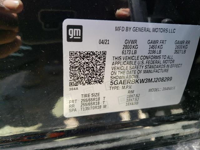 5GAERBKW3MJ208299 - 2021 BUICK ENCLAVE ESSENCE 黑色 照片 13