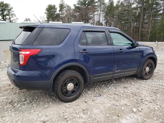 1FM5K8AR6EGB27227 - 2014 FORD EXPLORER POLICE INTERCEPTOR BLUE photo 3