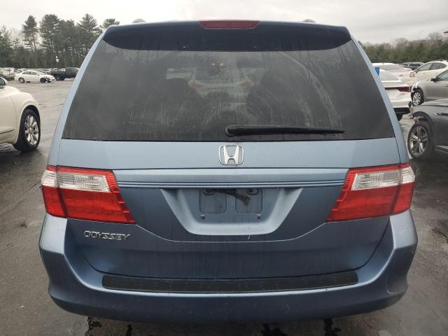5FNRL38416B051735 - 2006 HONDA ODYSSEY EX BLUE photo 6