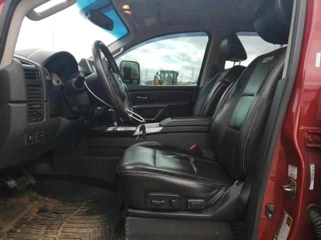 1N6AA0EC2FN500433 - 2015 NISSAN TITAN S RED photo 7