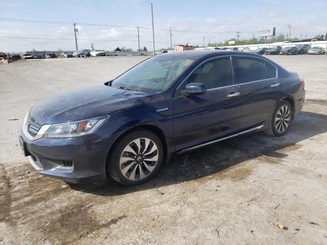 1HGCR6F53FA010616 - 2015 HONDA ACCORD HYBRID EXL BLUE photo 1