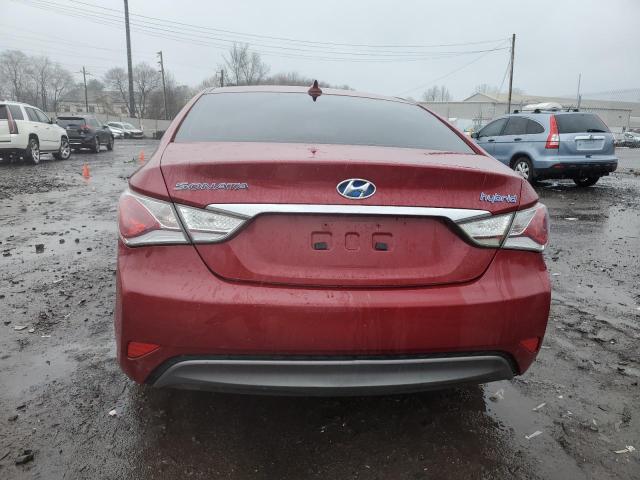 KMHEC4A43CA038094 - 2012 HYUNDAI SONATA HYBRID RED photo 6