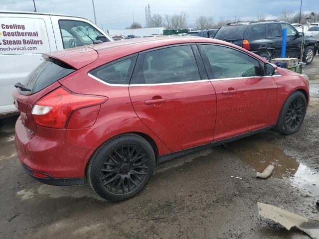 1FAHP3N28CL448361 - 2012 FORD FOCUS TITANIUM RED photo 3