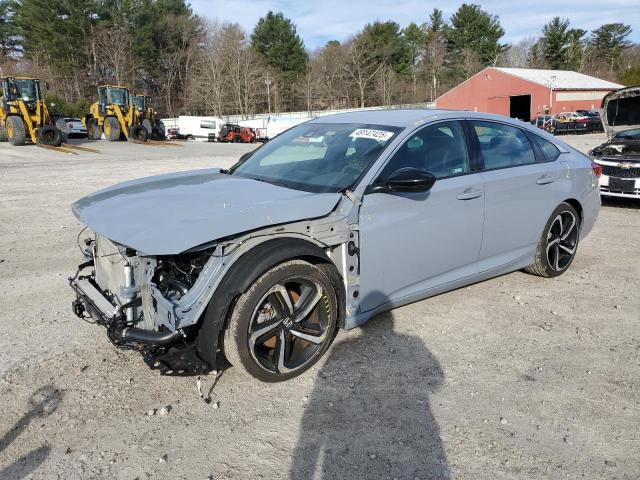 1HGCV1F32NA099509 - 2022 HONDA ACCORD SPORT BLUE photo 1