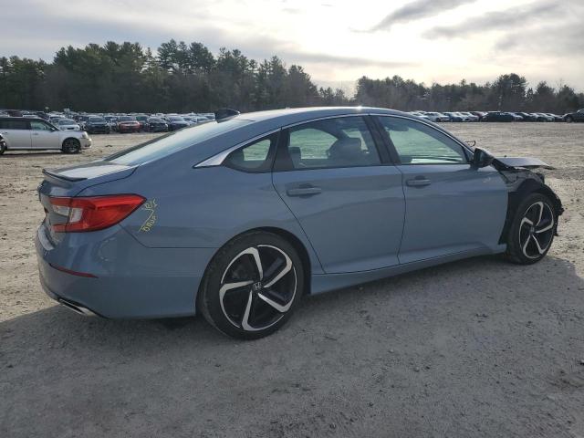 1HGCV1F32NA099509 - 2022 HONDA ACCORD SPORT BLUE photo 3