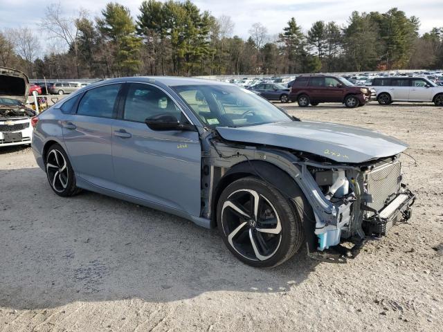 1HGCV1F32NA099509 - 2022 HONDA ACCORD SPORT BLUE photo 4