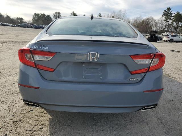 1HGCV1F32NA099509 - 2022 HONDA ACCORD SPORT BLUE photo 6