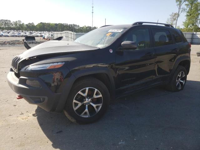 1C4PJMBS9HW524385 - 2017 JEEP CHEROKEE TRAILHAWK BLACK photo 1