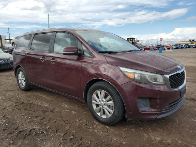 KNDMB5C19G6084663 - 2016 KIA SEDONA LX BURGUNDY photo 4