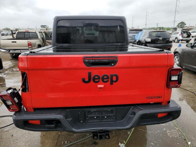 1C6HJTAG5LL147972 - 2020 JEEP GLADIATOR SPORT RED photo 6