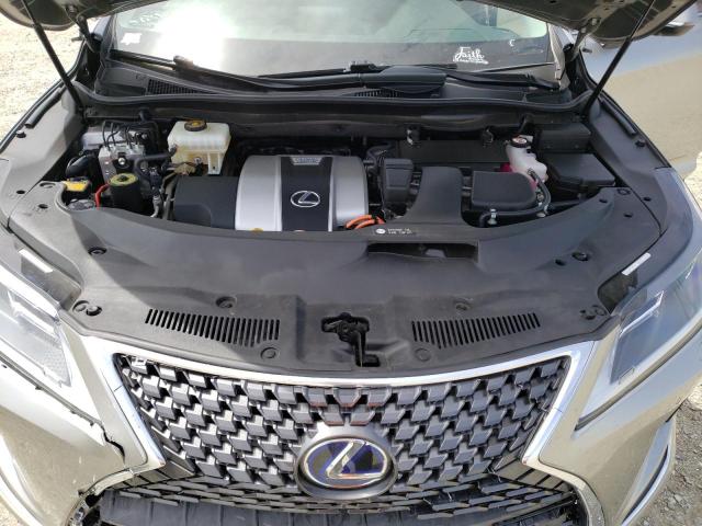 JTJHGKFA2M2020879 - 2021 LEXUS RX 450H L GRAY photo 12