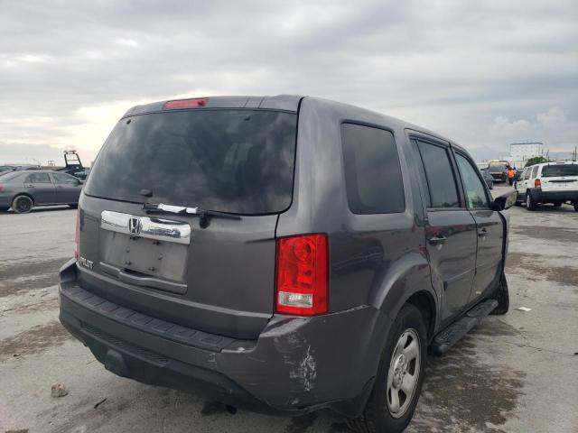 5FNYF3H21FB018073 - 2015 HONDA PILOT LX GRAY photo 3