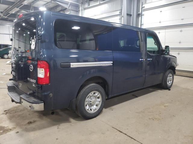 5BZAF0AA5JN850284 - 2018 NISSAN NV 3500 S BLUE photo 3