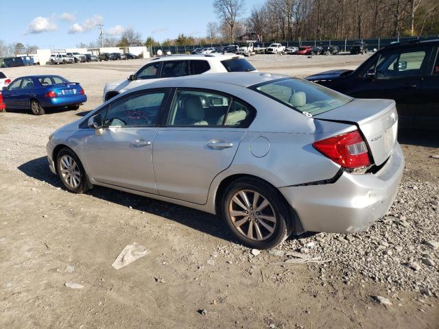 2HGFB2F97CH513009 - 2012 HONDA CIVIC EXL SILVER photo 2