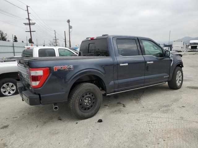 1FTFW1ED4MFC64108 - 2021 FORD F 150 SUPERCREW BLUE photo 3