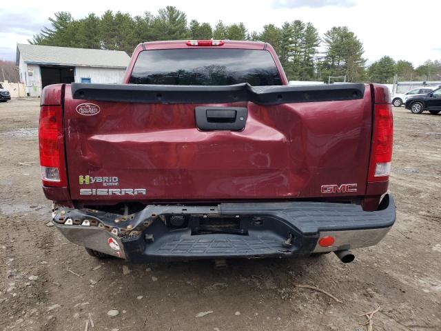 2GTFK135691121828 - 2009 GMC SIERRA K1500 HYBRID MAROON photo 6