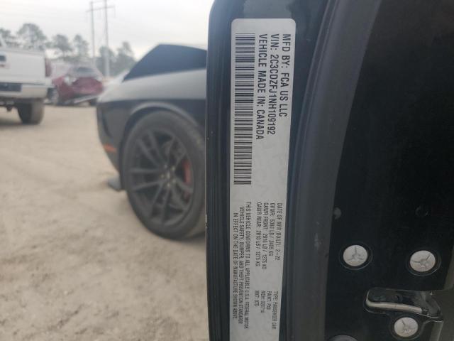 2C3CDZFJ1NH109192 - 2022 DODGE CHALLENGER R/T SCAT PACK BLACK photo 12
