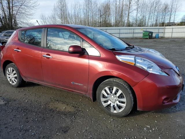 1N4AZ0CP4DC414072 - 2013 NISSAN LEAF S RED photo 4