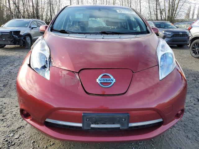 1N4AZ0CP4DC414072 - 2013 NISSAN LEAF S RED photo 5