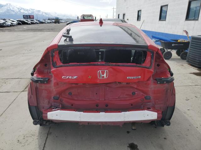 JHMZF1D45BS015723 - 2011 HONDA CR-Z RED photo 6