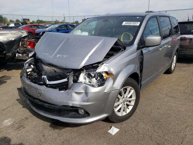 2C4RDGCG8KR623811 - 2019 DODGE GRAND CARA SXT SILVER photo 2