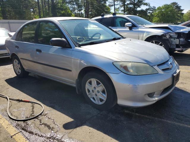 2HGES16345H585158 - 2005 HONDA CIVIC DX VP SILVER photo 4