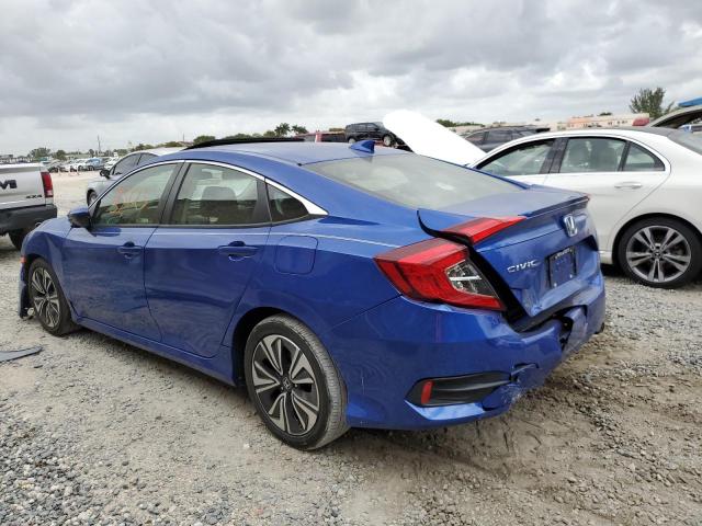 JHMFC1F38JX020710 - 2018 HONDA CIVIC EX BLUE photo 2