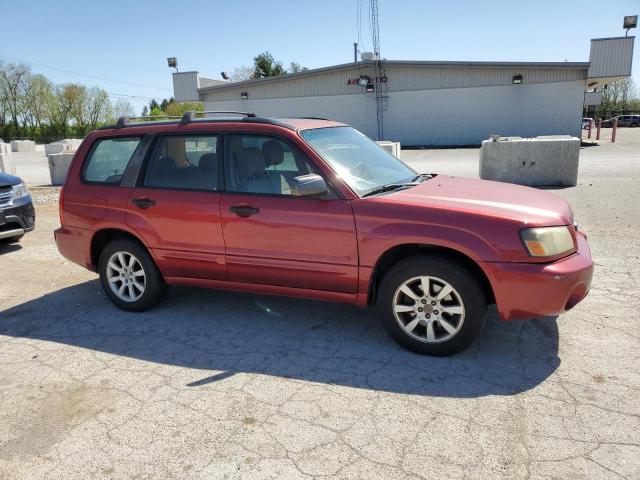 JF1SG65655H719909 - 2005 SUBARU FORESTER 2.5XS Бордовый фото 4