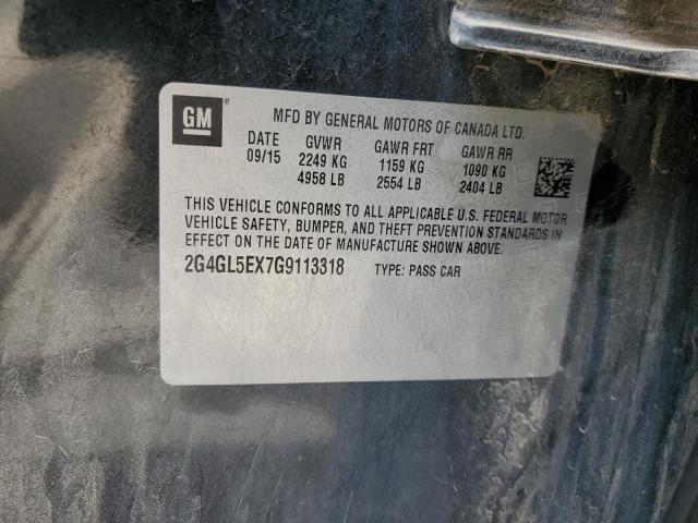 2G4GL5EX7G9113318 - 2016 BUICK REGAL 黑色 照片 13