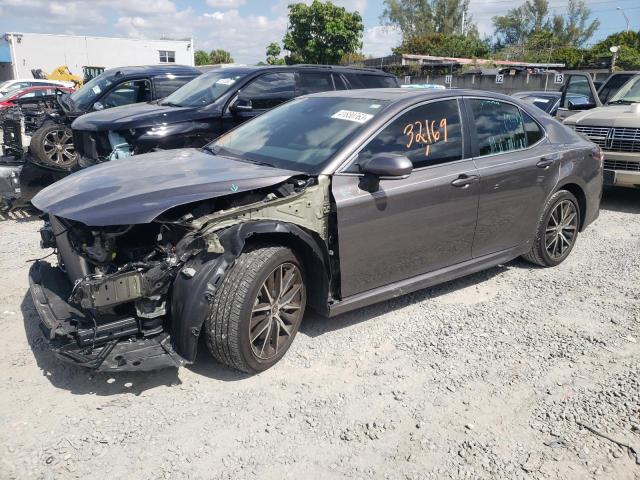 4T1S11AK1NU664671 - 2022 TOYOTA CAMRY NIGHT SHADE GRAY photo 1