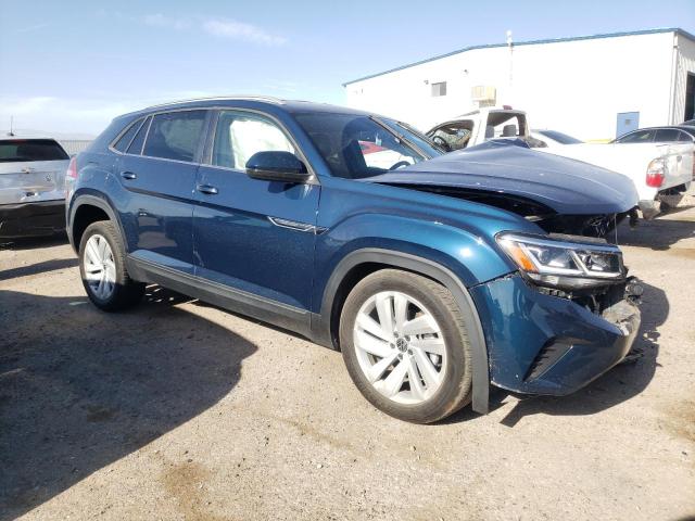 1V2HE2CA1NC218845 - 2022 VOLKSWAGEN ATLAS CROS SE ლურჯი ფოტო 4